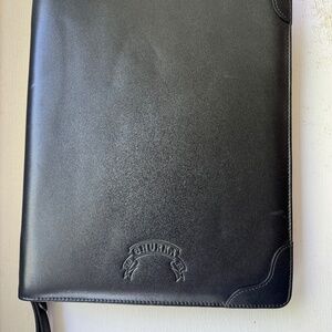 Ghurka black leather tablet case